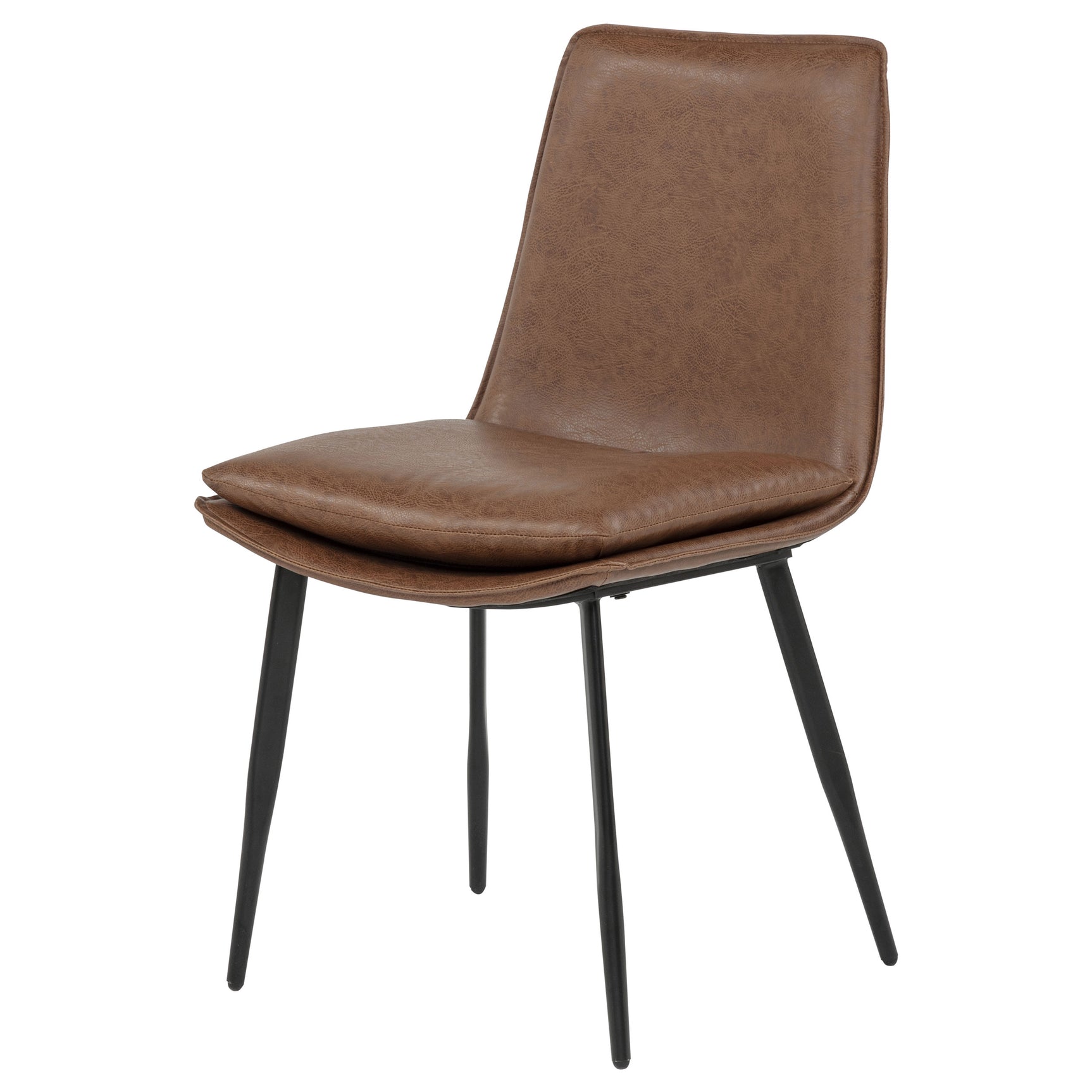 Ortega Upholstered Dining Side Chair Coffee (Set of 2) - Tampa Furniture Outlet