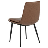 Ortega Upholstered Dining Side Chair Coffee (Set of 2) - Tampa Furniture Outlet