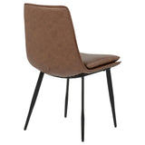 Ortega Upholstered Dining Side Chair Coffee (Set of 2) - Tampa Furniture Outlet