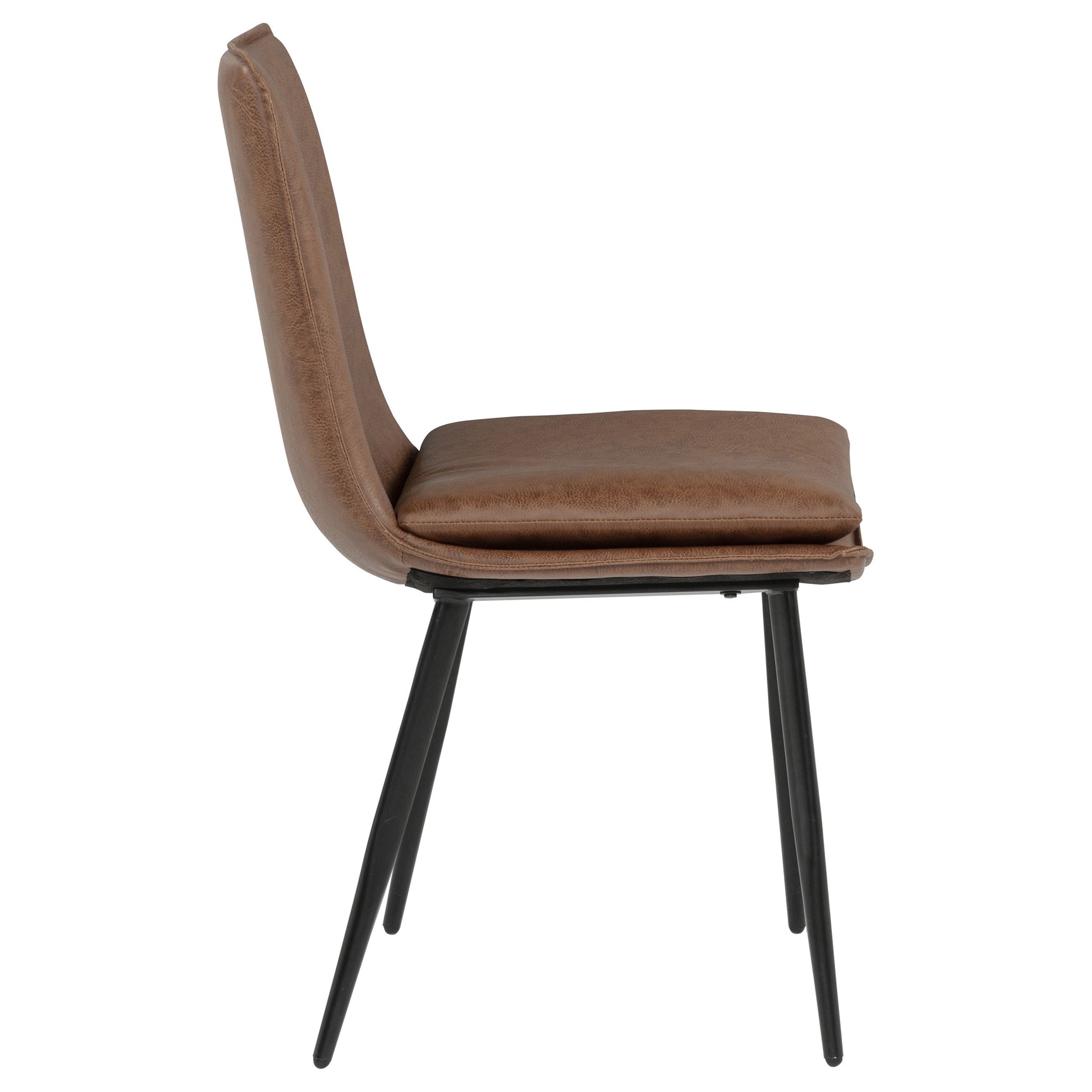 Ortega Upholstered Dining Side Chair Coffee (Set of 2) - Tampa Furniture Outlet