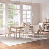 Tampa Furniture Outlet - Coaster - Solano 7-piece Extension Table Dining Set Weathered Mango - 115501-S7