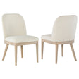 Tampa Furniture Outlet - Coaster - Solano Upholstered Dining Side Chair Beige (Set of 2) - 115502