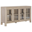 Tampa Furniture Outlet - Coaster - Solano Sliding Door Dining Sideboard Server Weathered Mango - 115505
