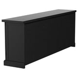 Florence 4-door Dining Sideboard Buffet Distressed Black - Tampa Furniture Outlet