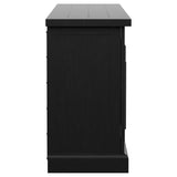 Florence 4-door Dining Sideboard Buffet Distressed Black - Tampa Furniture Outlet