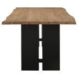 Bradshaw 80-inch Live Edge Wood Dining Table Natural Acacia - Tampa Furniture Outlet