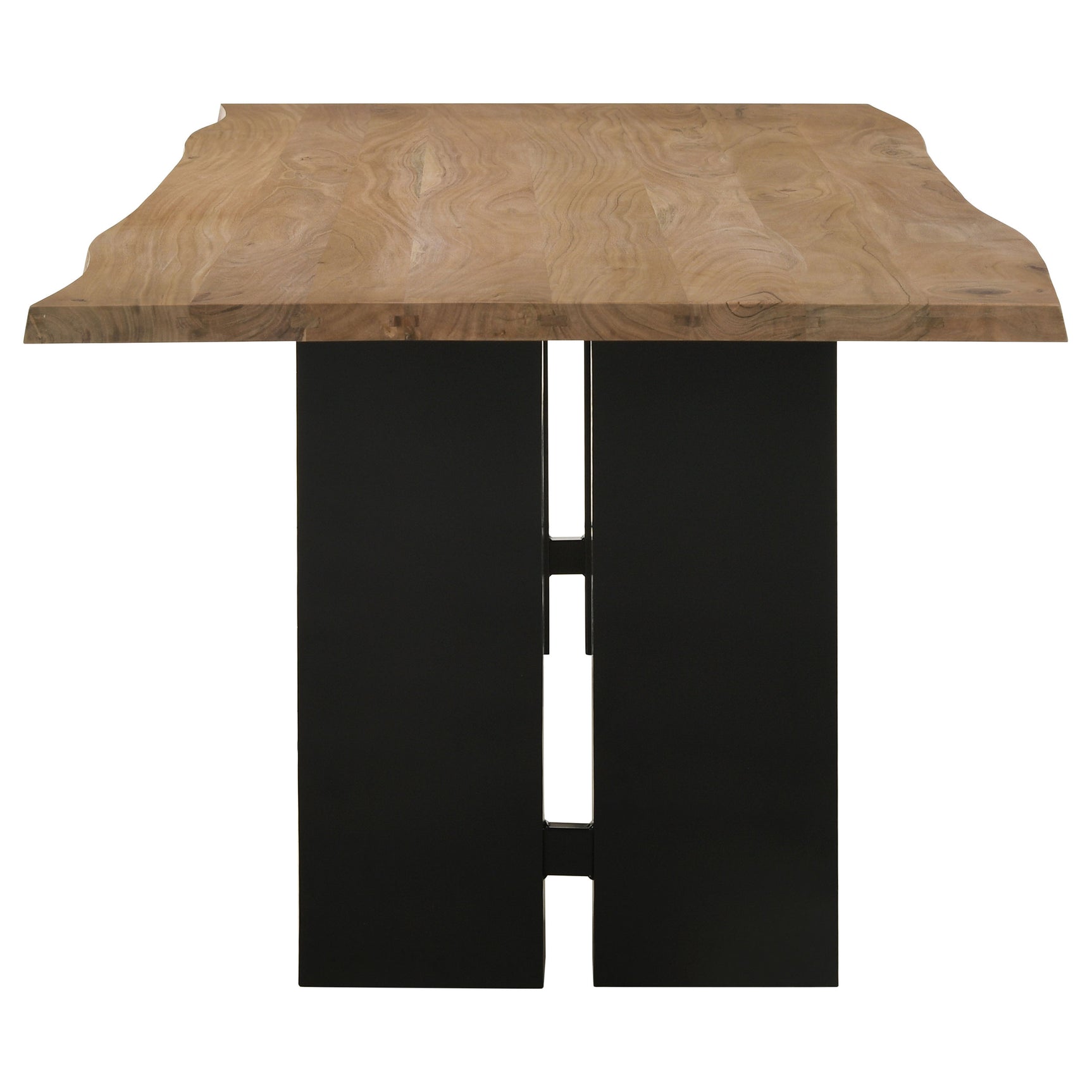 Bradshaw 80-inch Live Edge Wood Dining Table Natural Acacia - Tampa Furniture Outlet
