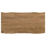 Bradshaw 80-inch Live Edge Wood Dining Table Natural Acacia - Tampa Furniture Outlet