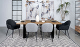 Bradshaw 80-inch Live Edge Wood Dining Table Natural Acacia - Tampa Furniture Outlet