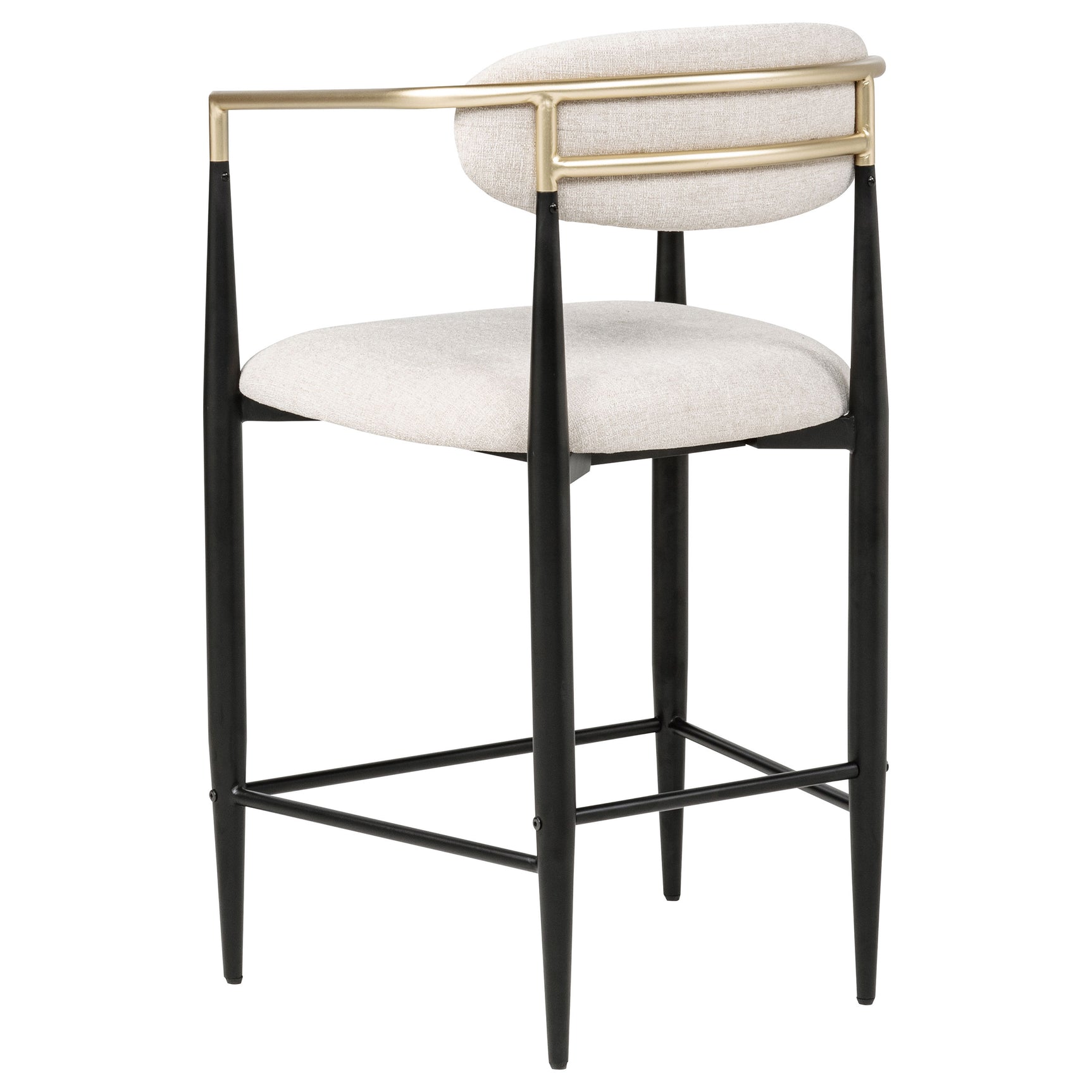 Tina Fabric Upholstered Counter Chair Beige (Set of 2) - Tampa Furniture Outlet