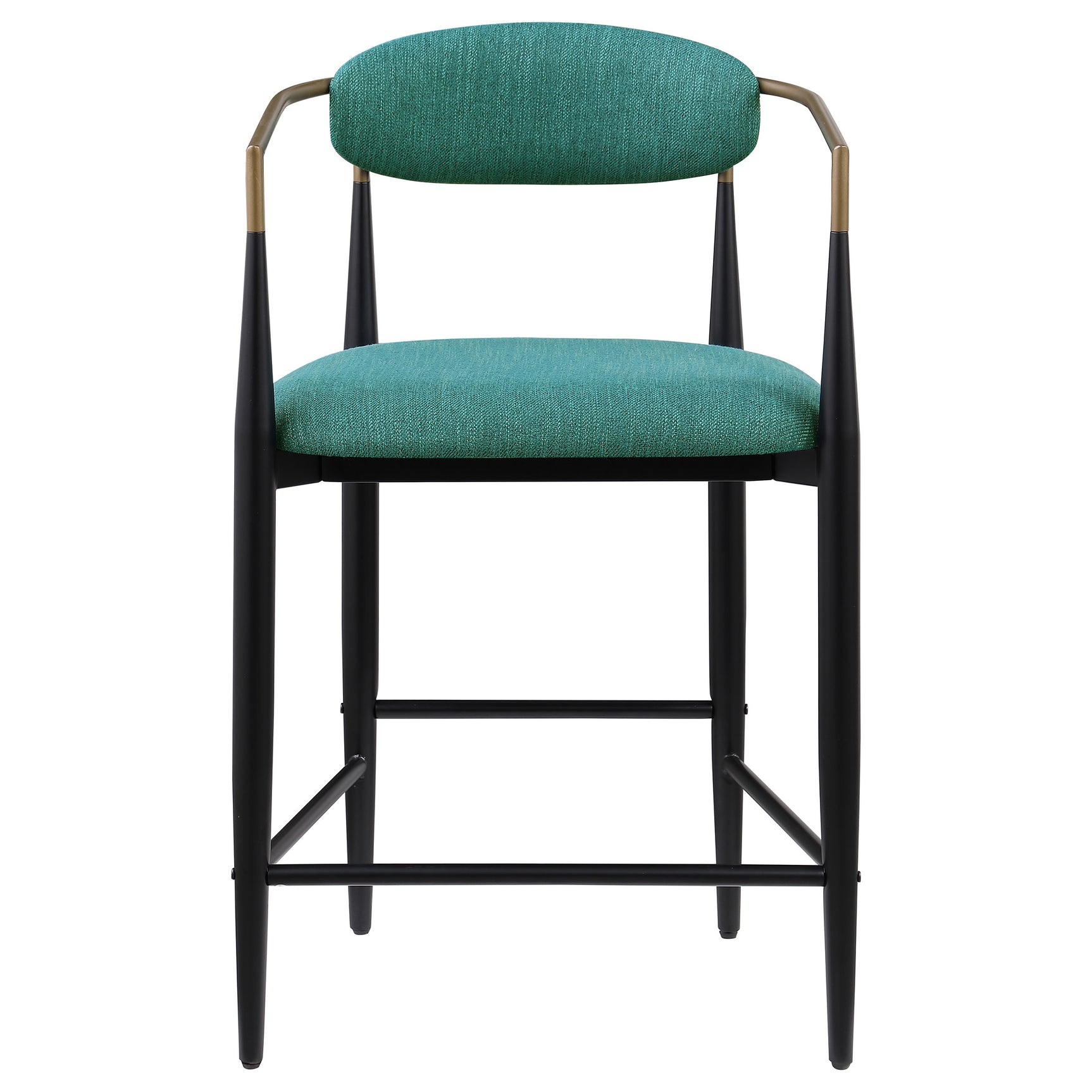 Tina Fabric Upholstered Counter Chair Green (Set of 2) - Tampa Furniture Outlet
