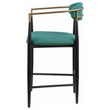Tina Fabric Upholstered Counter Chair Green (Set of 2) - Tampa Furniture Outlet