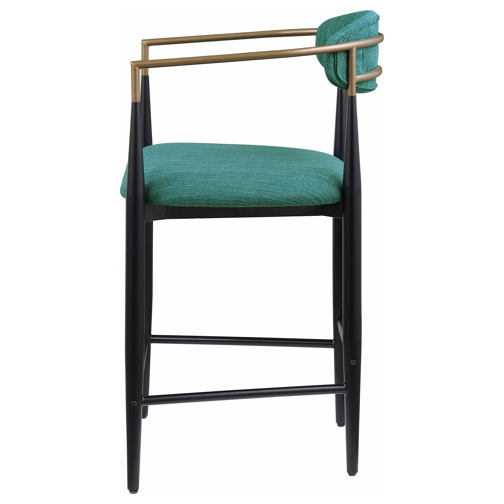 Tina Fabric Upholstered Counter Chair Green (Set of 2) - Tampa Furniture Outlet