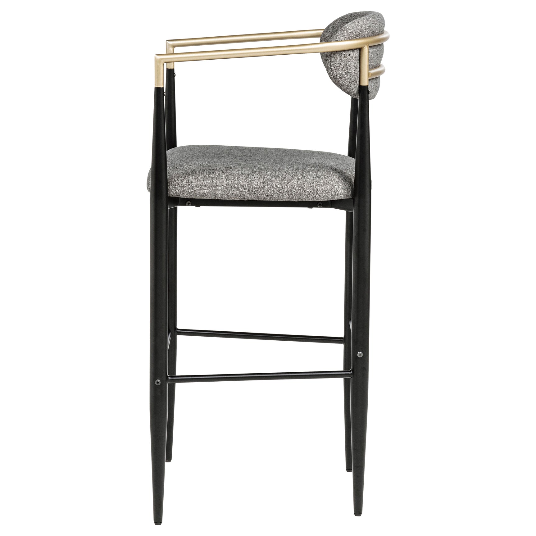 Tina Fabric Upholstered Bar Chair Dark Grey (Set of 2) - Tampa Furniture Outlet
