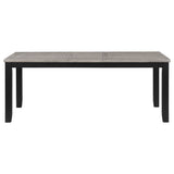 Elodie 7-piece Rectangular Extension Leaf Dining Set Black - Tampa Furniture Outlet