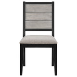 Elodie 7-piece Rectangular Extension Leaf Dining Set Black - Tampa Furniture Outlet