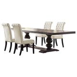 Phelps 5-piece Rectangular Dining Table Set Distressed Noir - Tampa Furniture Outlet