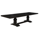Phelps 5-piece Rectangular Dining Table Set Distressed Noir - Tampa Furniture Outlet