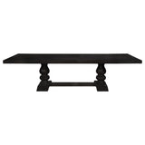 Phelps 5-piece Rectangular Dining Table Set Distressed Noir - Tampa Furniture Outlet