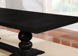 Phelps 5-piece Rectangular Dining Table Set Distressed Noir - Tampa Furniture Outlet
