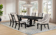 Tampa Furniture Outlet - Coaster - Phelps 7-piece Rectangular Dining Table Set Distressed Noir - 121231-S7A