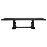 Phelps 9-piece Rectangular Dining Table Set Distressed Noir