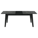 Crestmont 7-piece Extension Leaf Dining Table Set Black - Tampa Furniture Outlet