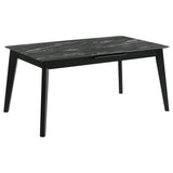 Crestmont 7-piece Extension Leaf Dining Table Set Black - Tampa Furniture Outlet