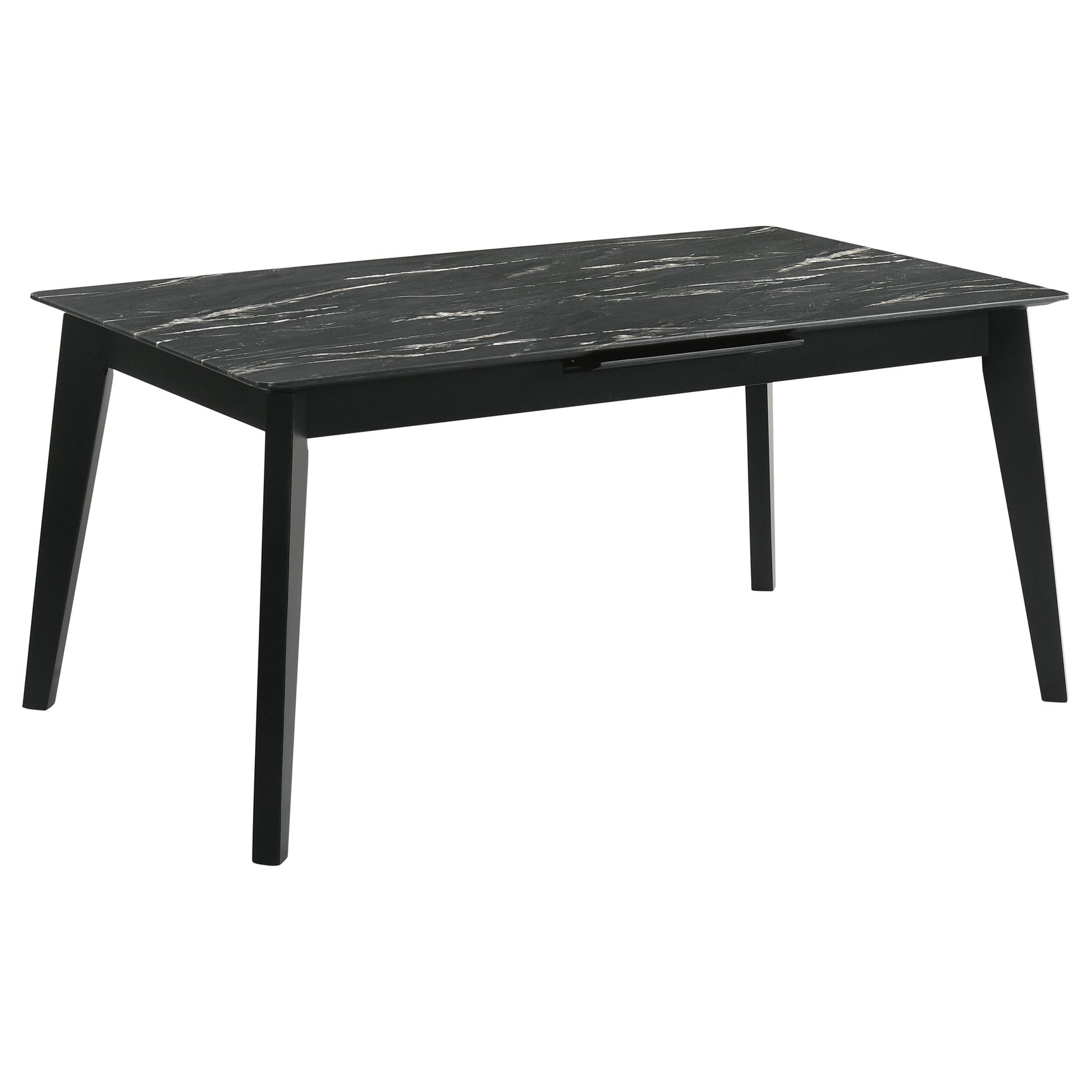Crestmont 7-piece Extension Leaf Dining Table Set Black - Tampa Furniture Outlet