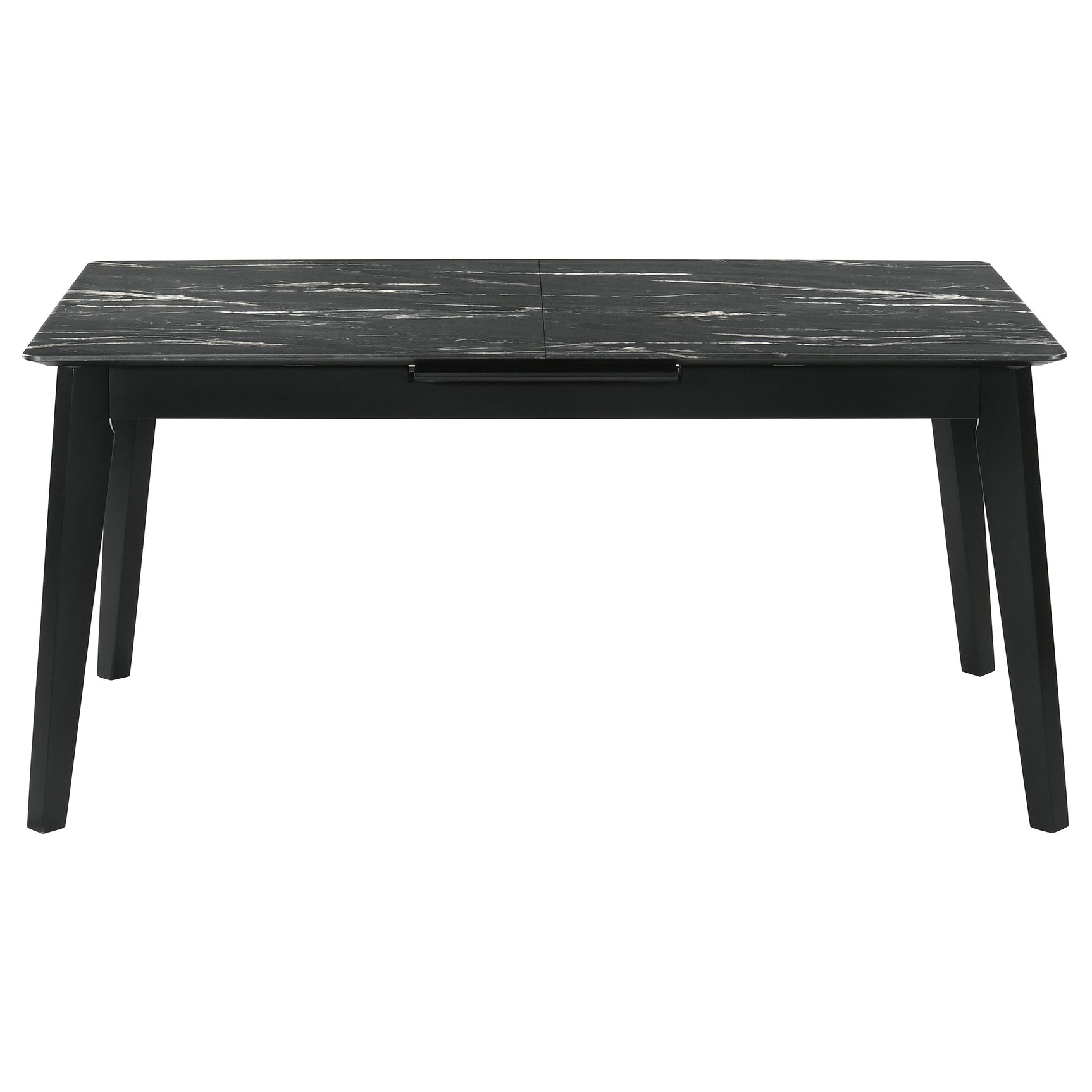Crestmont 7-piece Extension Leaf Dining Table Set Black - Tampa Furniture Outlet
