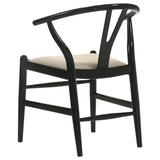 Crestmont 7-piece Extension Leaf Dining Table Set Black - Tampa Furniture Outlet