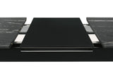 Crestmont 7-piece Extension Leaf Dining Table Set Black - Tampa Furniture Outlet