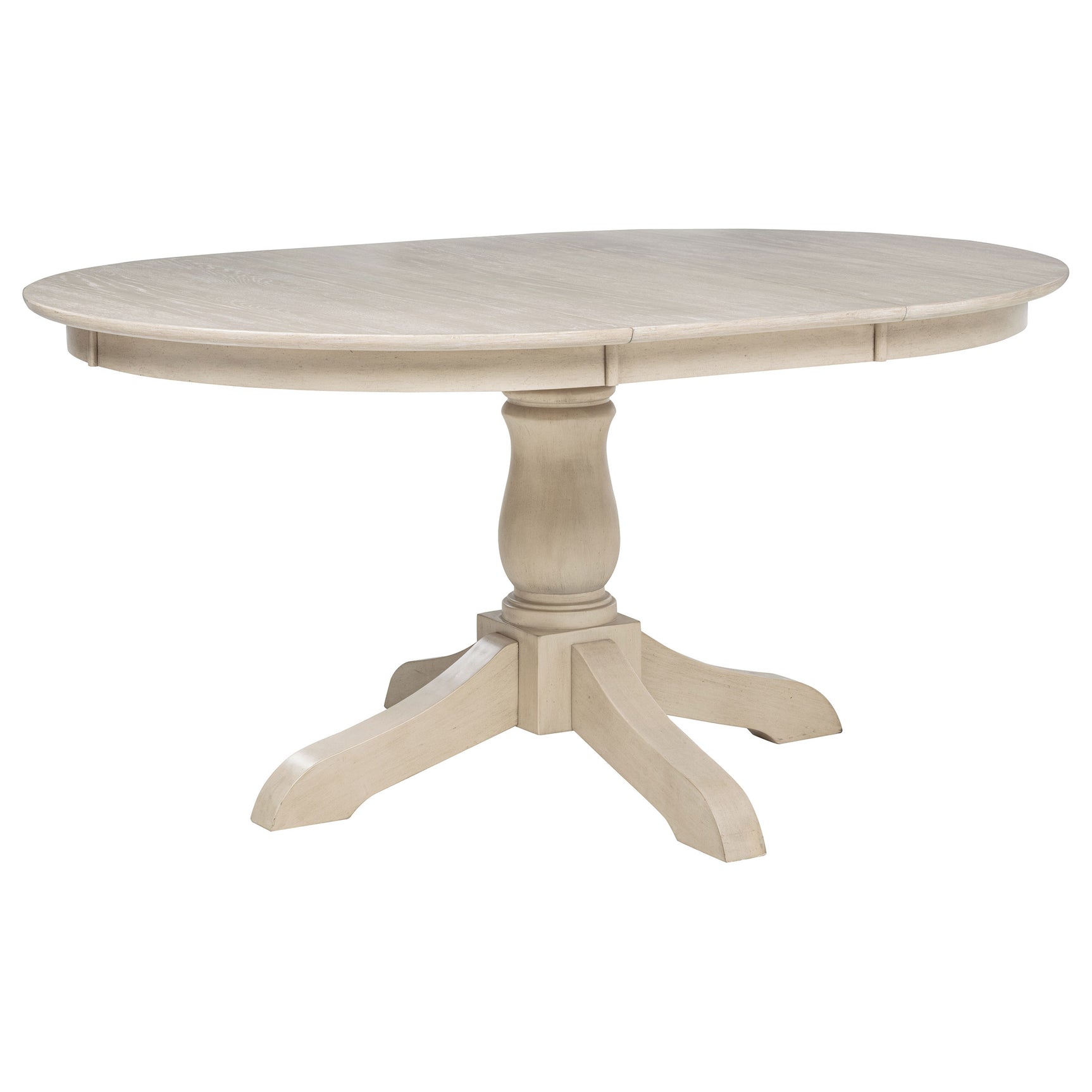 Tampa Furniture Outlet - Coaster - Orrison Oval 62-inch Wood Extension Leaf Dining Table Linen - 121261