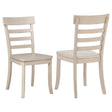 Tampa Furniture Outlet - Coaster - Orrison Ladder Back Dining Side Chair Linen (Set of 2) - 121262