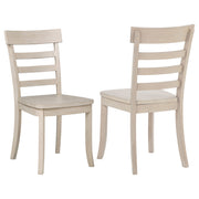 Tampa Furniture Outlet - Coaster - Orrison Ladder Back Dining Side Chair Linen (Set of 2) - 121262