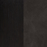 Averill Faux Leatherette Upholstered Dining Side Chair Dark Grey (Set of 2)