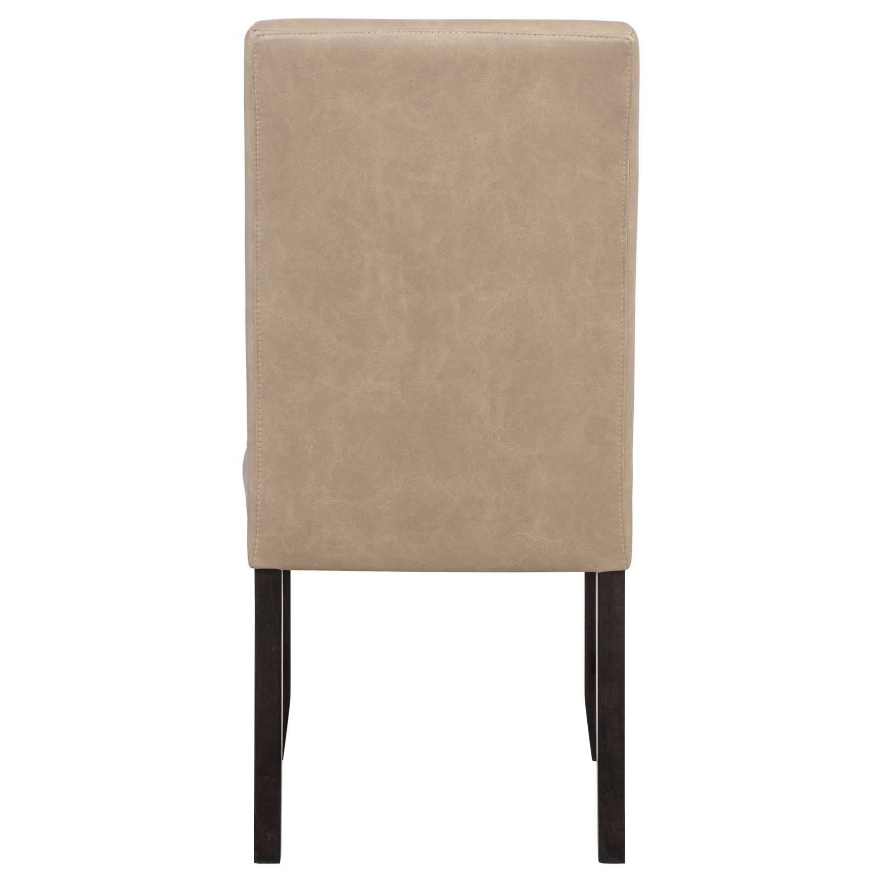 Averill Faux Leatherette Upholstered Dining Side Chair Tan (Set of 2)