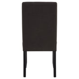 Berning Fabric Upholstered Parson Side Chair Charcoal Grey (Set of 2)