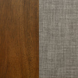 Atwood Wood Dining Side Chair Upholstered Seat Warm Brown