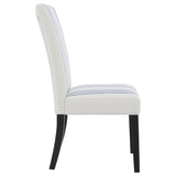 Herran Upholstered Dining Side Chair Beige (Set of 2) - Tampa Furniture Outlet