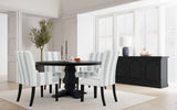 Herran Upholstered Dining Side Chair Beige (Set of 2) - Tampa Furniture Outlet