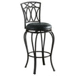 Tampa Furniture Outlet - Coaster - Adamsville Upholstered Swivel Bar Stool Black - 122060