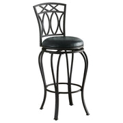 Tampa Furniture Outlet - Coaster - Adamsville Upholstered Swivel Bar Stool Black - 122060