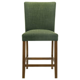Paxton 5-piece Round Glass Top Counter Height Dining Set Green