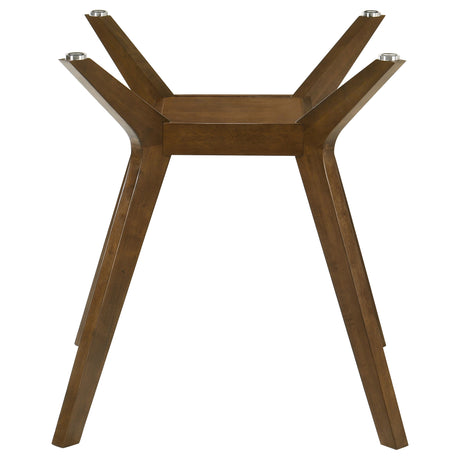 Paxton Square Wood Counter Height Dining Table Base Brown