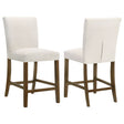 Tampa Furniture Outlet - Coaster - Paxton Upholstered Counter Height Dining Chair Beige (Set of 2) - 122179BGE