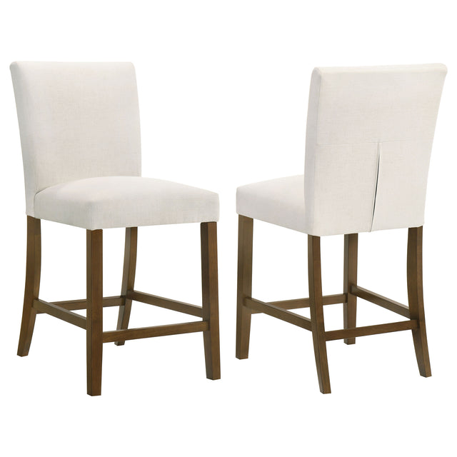 Tampa Furniture Outlet - Coaster - Paxton Upholstered Counter Height Dining Chair Beige (Set of 2) - 122179BGE