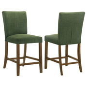 Tampa Furniture Outlet - Coaster - Paxton Upholstered Counter Height Dining Chair Green (Set of 2) - 122179GRN