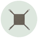 Paxton Round 48-inch Glass Top Wood Dining Table Brown - Tampa Furniture Outlet