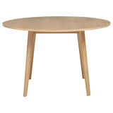 Andrews 5-piece Round Wood Dining Room Table Set Light Ash